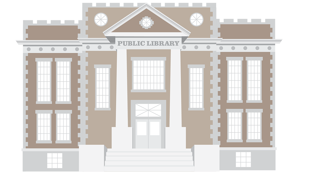 library building graphic
